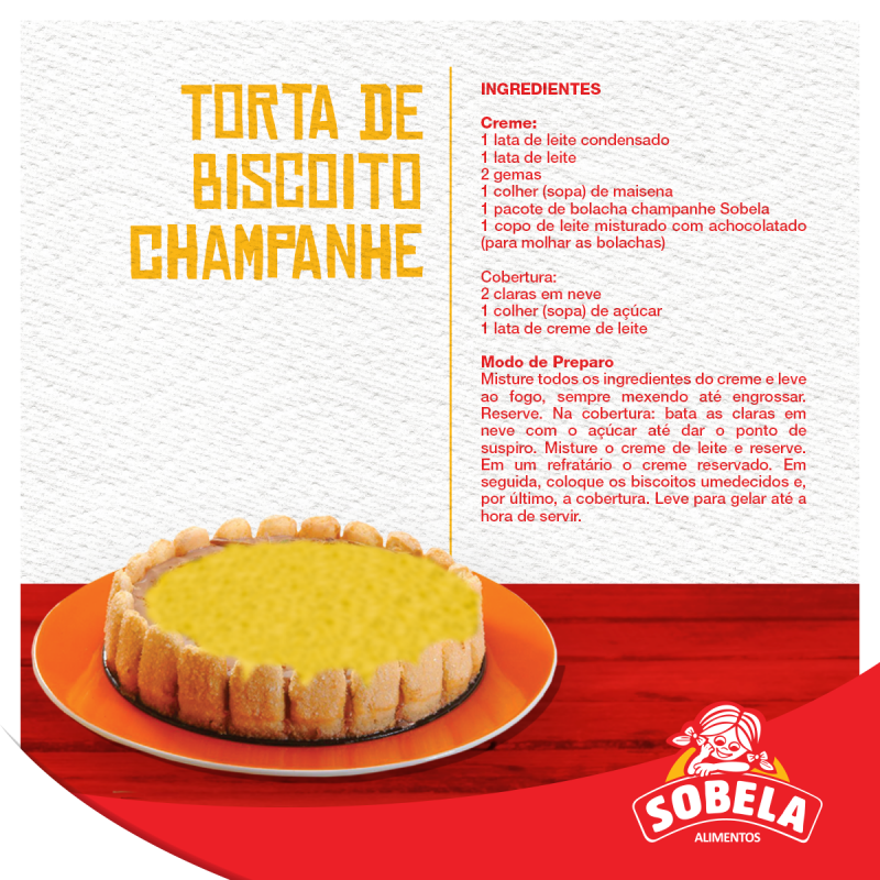 Sobremesa Bolacha Champanhe